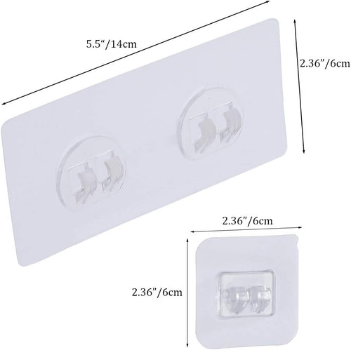 8 Pcs Replacement Corner Shower Caddy Adhesive Hook Stickers, No Drilling Wall Hooks Adhesive Strips for Bathroom Shelves