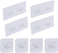 8 Pcs Replacement Corner Shower Caddy Adhesive Hook Stickers, No Drilling Wall Hooks Adhesive Strips for Bathroom Shelves