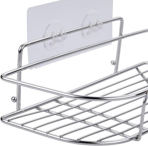 8 Pcs Replacement Corner Shower Caddy Adhesive Hook Stickers, No Drilling Wall Hooks Adhesive Strips for Bathroom Shelves