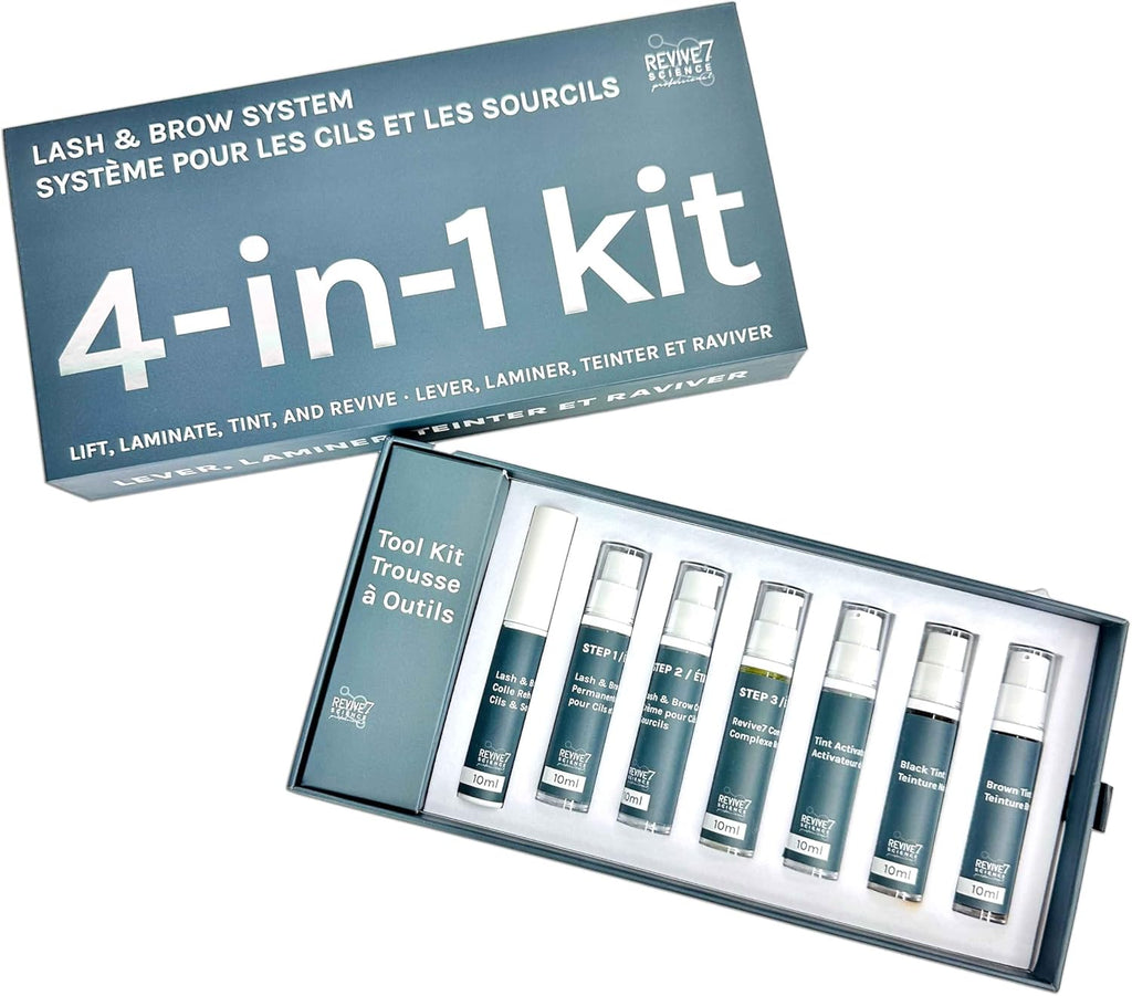 Revive7 Professional 4-in-1 Kit: Lash Lift, Brow Lamination, Tint & Revive (Expiry- May, 2026)