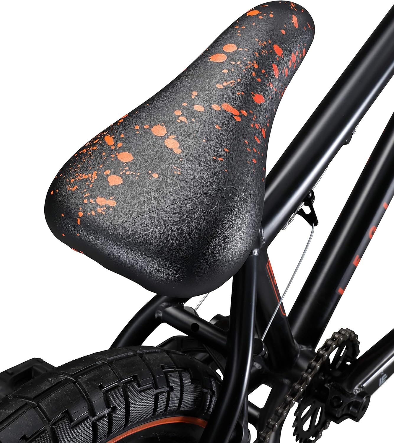 Mongoose Legion L60 Freestyle BMX Bike Line for Beginner-Level to Advanced Riders, Steel Frame, 20-Inch Wheels, Black/Orange