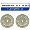 Barbell Rubber Olympic Bumper Plate 10 LB Pair- Grey